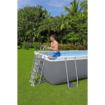 Basen Stelażowy 16 x 8 FT / 488 x 244 x 122 cm Power Steel BESTWAY Set 56670